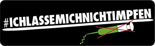 #ICHLASSEMICHNICHTIMPFEN Corona Covid19 Aufkleber Gretl Greta Druck Plakette Fun Sticker Aufkleber Scheiss Corona covid19 Digitaldruck ich Lass Mich Nicht impfen