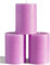 CANDWAX Juego de 3 velas de pilar de 3x4 inch, velas rústicas decorativas sin perfume y sin goteo, ideales como velas de boda o velas grandes para el interior del hogar, velas de color lila