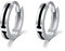 Immobird Creolen Silber 925 Klein Ohrringe Creolen Durchmesser 13mm Klein Schlafen Kreolen Unisex Damen Ohrringe Herren