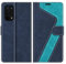 MOBESV Coque pour Oppo A54, Housse en Cuir Magnétique Fonction Stand Étui pour Oppo A54 5G / A74 5G, Élégant Bleu