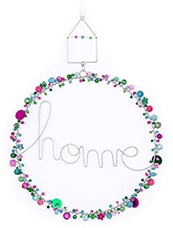 Perlen Dekoanhänger Kranz Home Aurora für Tür, Wand, Fenster