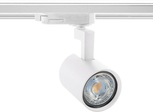 LEDKIA LIGHTING 3-Phasenstromschiene Strahler Jiuk für Glühbirne GU10 Weiß