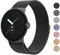 Amzpas Metallarmband, kompatibel mit Google Pixel-Uhrenarmbändern für Damen und Herren, Edelstahl-Mesh-Schlaufe, verstellbares Armband, Ersatzband für Google Pixel Watch/Pixel Watch 2, Schwarz