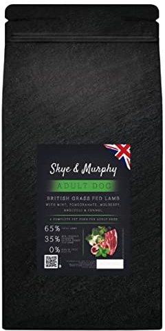 Skye & Murphy Adult Dry Dog Food Superfood 65 Blend - British Lamb (2kg) Grain Free Dog Food with Sweet Potato, Beans, Beet Pulp & Added Omega 3