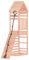 vidaXL Spielturm, Klettergerüst mit Kletterwand, Kinder Kletterturm mit Sandkasten, Spiel-Zubehör für Garten, Spielgeräte Spielplatz, Massivholz Douglasie