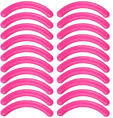 PLABBDPL 20 Stück Pads Wimpernzange Pads Wimper Pads Silikon Gummi Wimpernzange Ersatz Pads für Universal Wimpernzange Ersatzpads Ersatzgummis für Wimpernzange Ersatz Silikonpads(Rose)