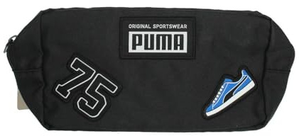 Puma Patch Pencil Case Sporttasche für Erwachsene, Unisex, Schwarz, Einheitsgröße