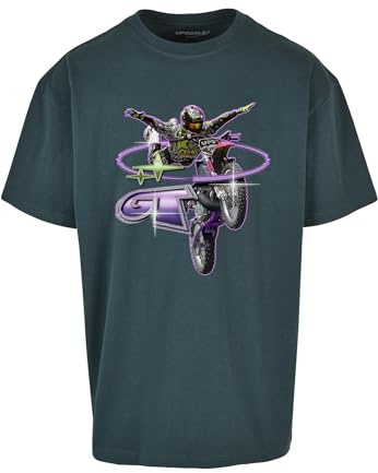 Mister Tee Unisex T-Shirt Moto GT Oversize Tee Bottlegreen XXL