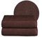 BEAUTEX Handtuch-Set Premium Frottier Sets Made in Europe, 100% Baumwolle 550g/m², Oeko-TEX Zertifiziert (Set: 2 Handtücher - 50x100 cm in Dunkelbraun)