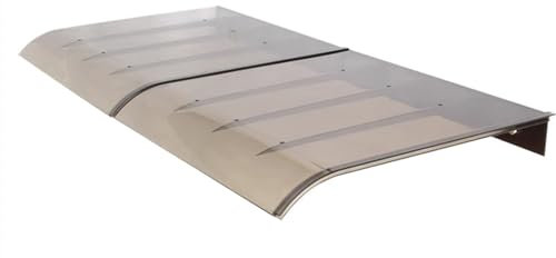 Auvent de Porte Marron,Marquise Solaire Abri Incurvée,Abri Banne Entrée en PC,Marquise d'accueil de Style Moderne,Toit Abri Contre la Pluie et UV,pour Garage Balcon (40x50cm/16 x20)