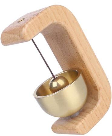 GRIRIW Holz-türklingel Mit Klang Dekoratives Windspiel Türgong Für Zuhause Und Geschäft Einfache Montage An Türen Fenstern Schränken Langlebige Buchenholz-holzglocke Für Eingangsbeschallu