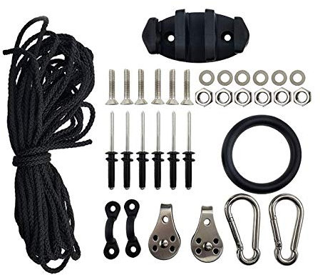 Loufy Anchor Trolley Kit Aufblasbares, Robustes Kajak Kanu Anchor Auto Kit System mit ZubehöR