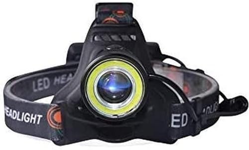 BArobo Lampada Frontale, Ricarica USB Torcia Frontale Messa a Fuoco Meccanica Lampada Frontale a LED Lampada Frontale Impermeabile Lampada da Pesca 18650 Ricaricabile