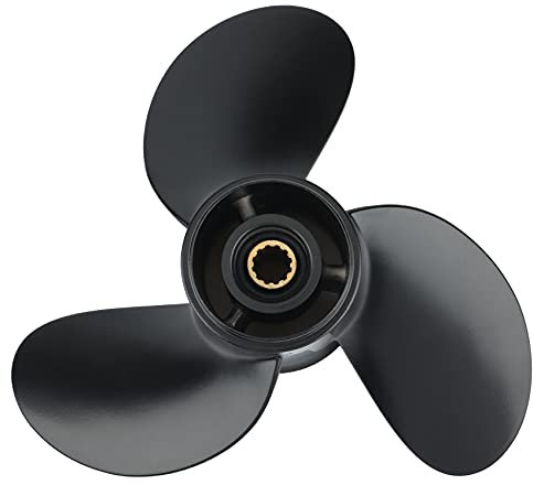 NATHA AußEnbord Propeller für Mercury 8 PS 9,9 PS 8,5 X 9 Boot Schiff Sschraube 3 Blatt 12 Spline Marine Motor Teil