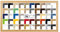 Colorello Bilderrahmen Posterrahmen Puzzlerahmen 38x98 cm Buche Dekor 98x38 cm mit weisser Rückwand und Antireflex Acrylglas