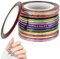32 Color Nail Striping Tape 1mm Self Adhesive Art Sticker Pinstripe Tape Nail Art Decoration Sticker DIY Nail Tip Tools for Women Girls Manicure Decor (66 Foot)
