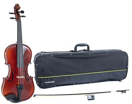 GEWA Violingarnitur Ideale VL 2 – 1/4 spielfertig, Carbon Bogen, Larsen Aurora Saiten, Violinkoffer