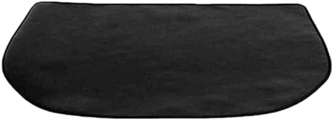 A-Level - Alfombras ignífugas de doble cara para chimeneas, tapete protector de suelo negro para estufa de leña, barbacoa al aire libre ahumador