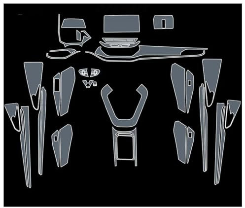 Per VW Per ID.4 CROZZ Console centrale per interni auto Pellicola protettiva in TPU trasparente Antigraffio Accessori per la riparazione Refit