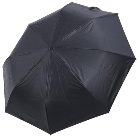 YWBL-WH Sonnenschirm mit Ventilator, Tragbarer Kühlventilator-Regenschirm, Wiederaufladbarer USB-Reiseschirm, Persönlicher Ventilator für Hitzschlag (BLACK)