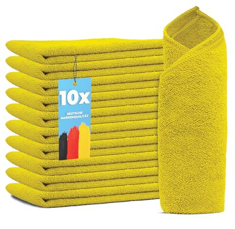 limpando Mikrofasertücher Allzwecktücher 40x40 cm – 10er / 20er / 200er Set – Farben Blau, Rot, Gelb, Grün – Putzlappen, Reinigungstücher & Spüllappen für Küche, Bad & Haushalt