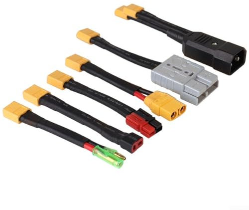 Câble adaptateur connecteur pour batteries de vélo électrique haute résistance en caoutchouc et métal (90)