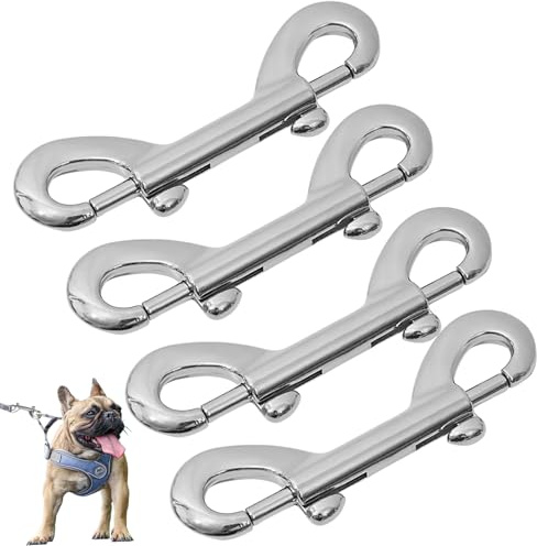 Colorich 4 Stück Doppelkarabiner, Karabinerhaken Schlüsselanhänger, Karabiner Klein, Kleine Karabinerhaken, Keychain für Camping Reisen Rucksack Hundeleine