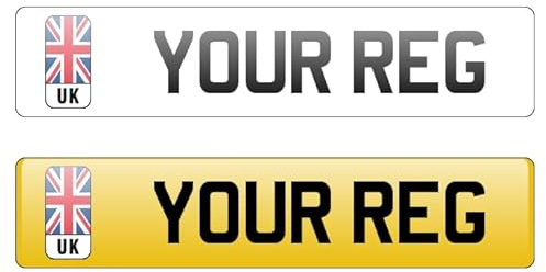 N Plates UK Premium - 2D | 3D | 4D | 4D Gel UK Rear/Front/Pair for Automotive, Home Use/Outdoor Use