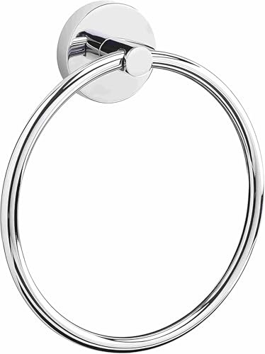 Stainless Steel Towel Ring - Bath Towel Holder Hand Towel Ring 6.29 in/16 cm, Hanging Towel Hanger Bathroom Accessories (Classic)