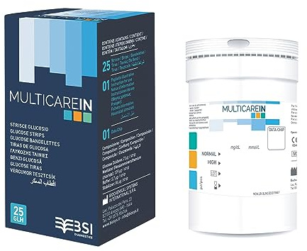 Strisce Nuovo Multicare In Glucosio 25 Pz.