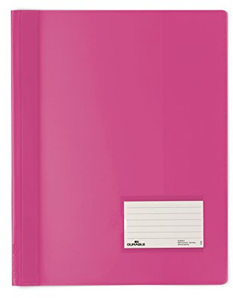 Durable 268034 Chemise à lamelles avec Couverture Translucide Rose Foncé
