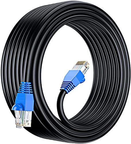 MutecPower Cavo Esterni CAT6 50m, impermeabile esterna di uso-interramento diretto UTP cavo di rete ethernet - 550Mhz, 50 metro