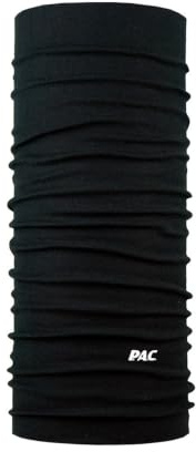 P.A.C. UV Protector + Black Multifunktionstuch - nahtloses Mikrofaser Schlauchtuch, Halstuch, Kopftuch, UV-Schutz, Unisex, 10 Anwendungsmöglichkeiten