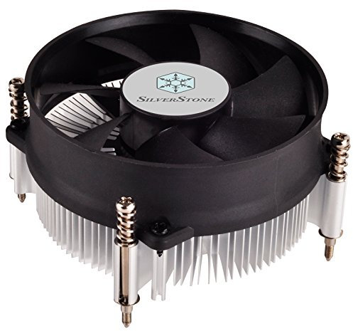 SilverStone SST-NT09-115X - Nitrogon Ventilateur de processeur, Profil bas, 80mm PWM silencieux, Intel