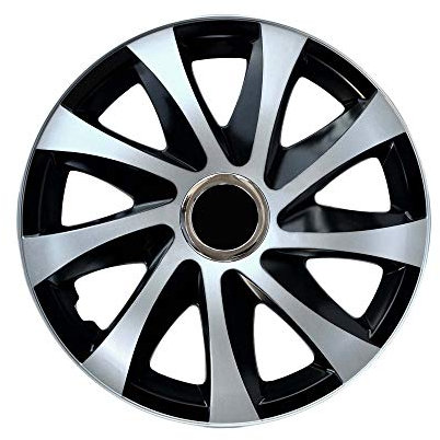 Radzierblende Drift EXTRA schwarz/Silber 14 Zoll 4er Set