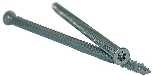 100 Fensterrahmenschrauben, Rahmenschrauben, Betonschrauben 7,5 x 112mm, Senkkopf