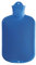 Sänger Wärmflasche 2 Liter, Wärmeflasche Bettflasche Wärmekissen, beidseitig Lamellen, blau
