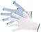 Jah 5070 Nylon-Strickhandschuh 12 Paar Noppen mittelschwer weiß Gr. 9