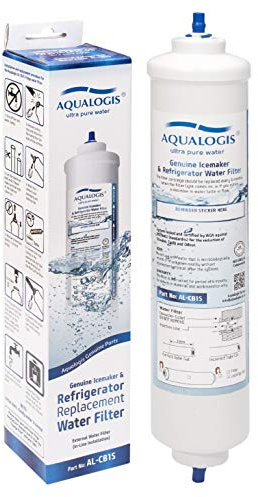 Aqualogis Inline Water Filter Cartridge for Hisense, Samsung Refrigerator (External only)