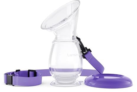 Lansinoh Silicone Manual Breast Pump for Breastfeeding Moms
