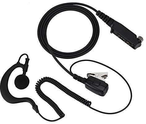 Auricular Micrófono para Walkie STP9000, Ear Hook Design Auricular de Tubo de Aire Auricular Inalámbrico con Altavoz para Policía, Ejército, Clubes Nocturnos, Bares, Eguridad, Restaurantes, etc