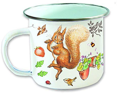 Peter Rabbit Enamel Mug, White, 1 Count (Pack of 1)