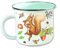 Peter Rabbit Enamel Mug, White, 1 Count (Pack of 1)