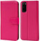 Verco Handyhülle für Galaxy S20 Hülle, Schutzhülle für Samsung Galaxy S20 Tasche PU Leder Flip Case Brieftasche - Pink