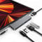USB C HUB für iPad Pro, Adapter für iPad Air, iPad Pro Hub Dockingstation mit 4K HDMI, 3.5mm-Kopfhörerbuchse, 2 USB3.0-Anschlüsse, USB C PD Aufladen und Daten, für iPad mini 11 12.9 Zoll M4 M2 Zubehör