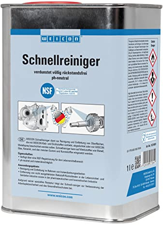 WEICON Schnellreiniger 1 L | Reiniger und Entfetter für sensible Bereiche