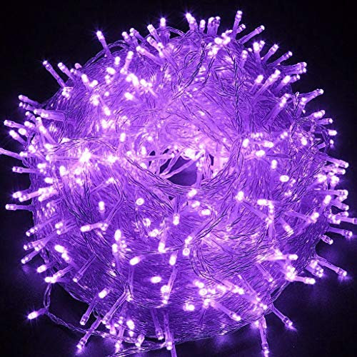 HULX Luci di Stringa Fata Albero, 10m 80LED Luci di Natale a LED Scintillio USB per Albero (Viola)