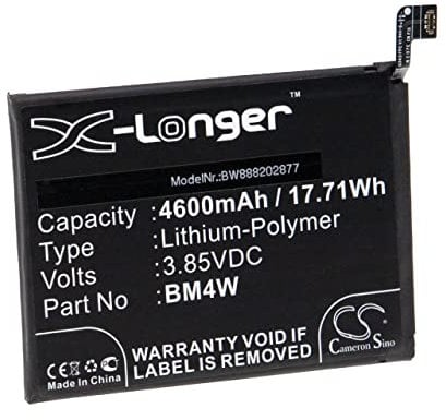 vhbw Batterie Compatible avec Xiaomi M2007J17G, M2007J17I, Mi 10T Lite 5G, Mi 10i 5G, MZB07Z0IN téléphone Portable (4600mAh, 3,85V, Li-polymère)