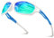 LINVO Sonnenbrille Herren Polarisiert Verspiegelt TR90 Sportbrille Autofahren Angeln Fahrradbrille mit 100% UV400 Schutz Cat 3 CE