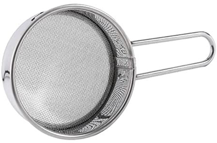 Sieve Fine Mesh Strainer | Flour Duster for Baking Flour Sifter - Strainers Fine Mesh Powdered Sugar Shaker Duster for Baking Cake Bread, Stainless Steel Vintage -Hand Strainers